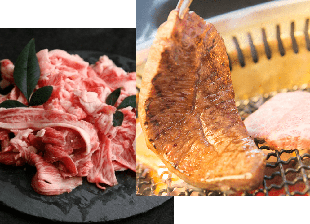 牛肉とカルビ